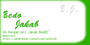 bedo jakab business card